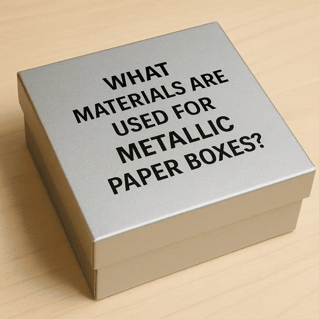 What materials are used for metallic paper boxes?